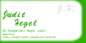 judit hegel business card
